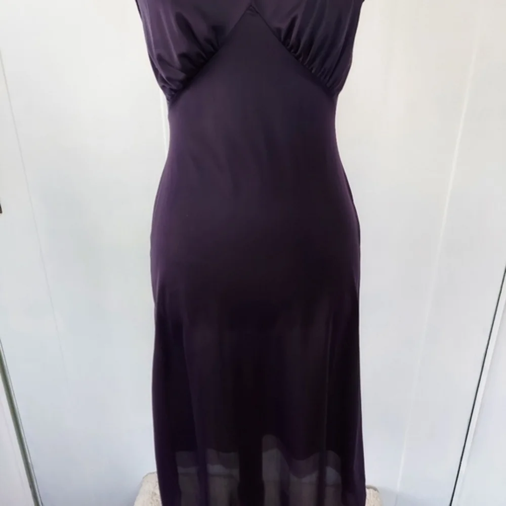 Vintage 40s Navy Blue Vanity Fair Nylon Slip Dress‎